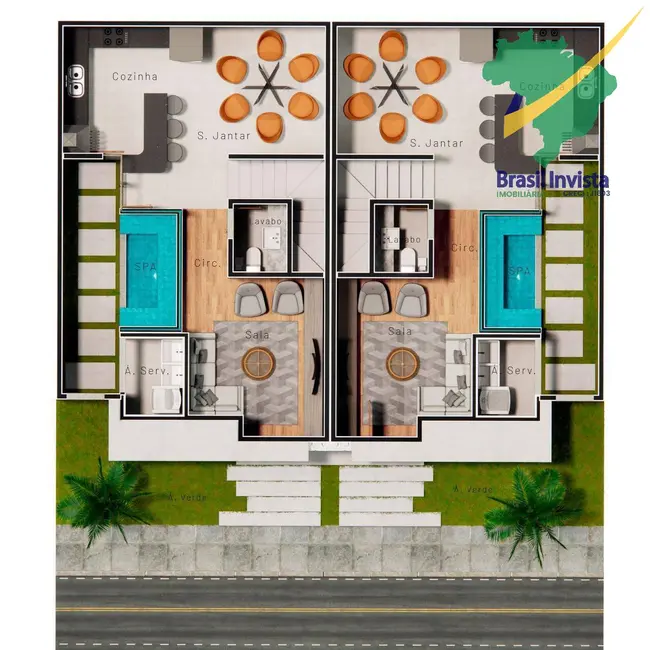 Foto 2 de Apartamento com 3 quartos à venda, 103m2 em Porto Seguro - BA
