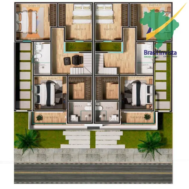 Foto 5 de Apartamento com 3 quartos à venda, 103m2 em Porto Seguro - BA