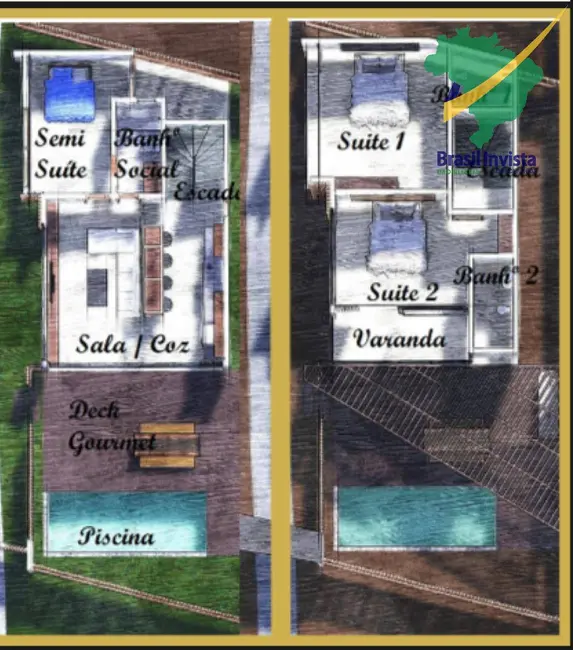 Foto 5 de Casa com 3 quartos à venda, 185m2 em Porto Seguro - BA