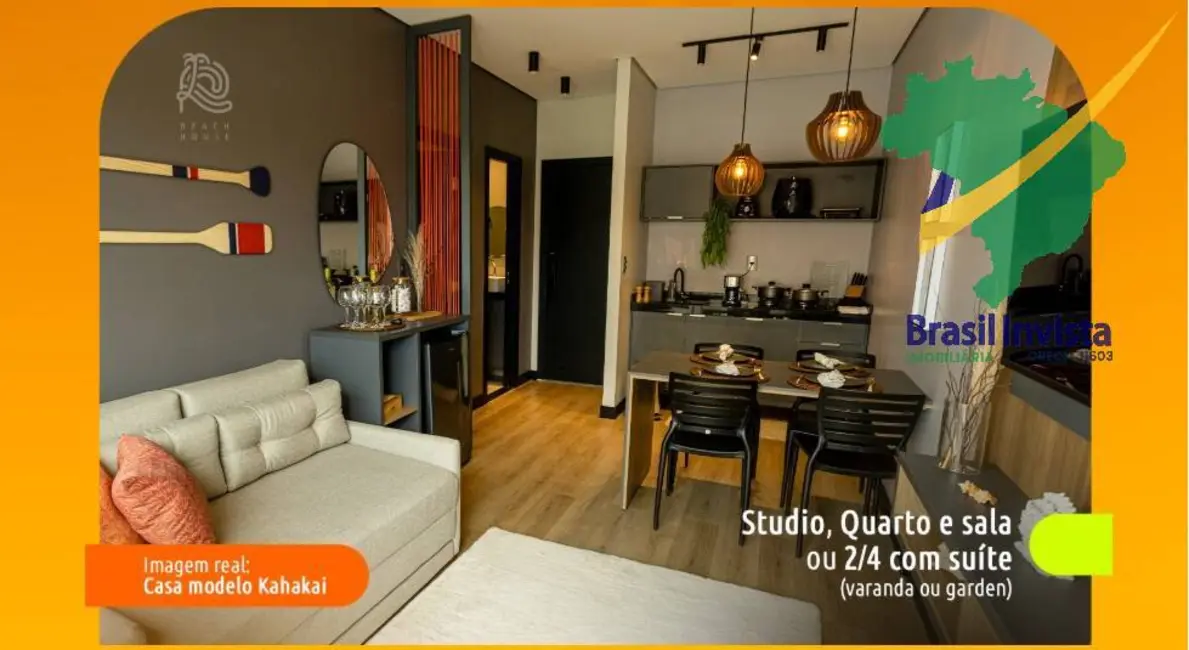 Foto 1 de Apartamento com 1 quarto à venda e para alugar, 24m2 em Santa Cruz Cabralia - BA