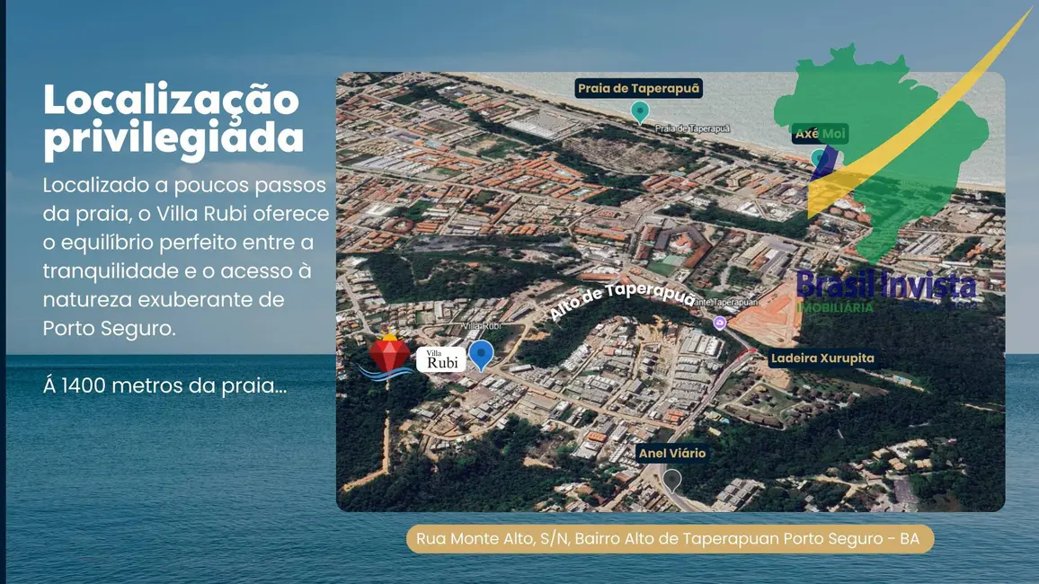 Foto 3 de Apartamento com 2 quartos à venda em Porto Seguro - BA