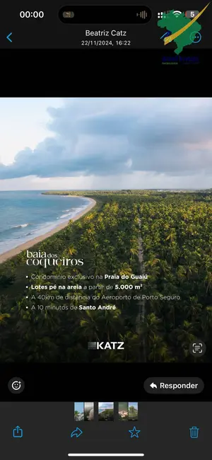 Foto 2 de Terreno / Lote à venda, 5000m2 em Santa Cruz Cabralia - BA