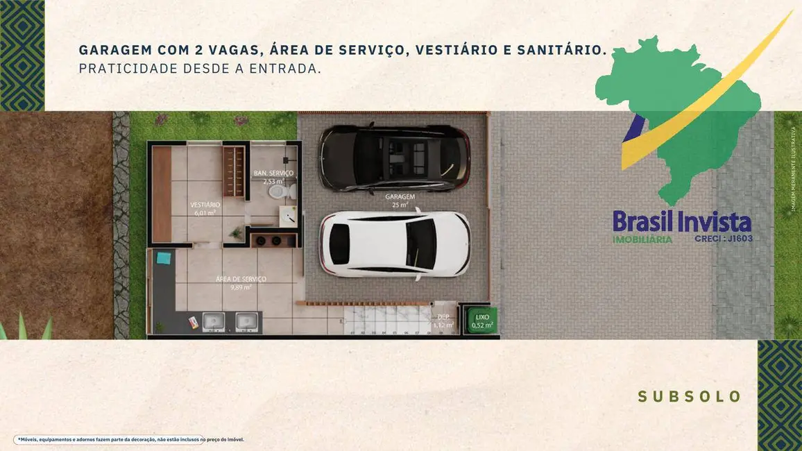 Foto 6 de Casa com 3 quartos à venda, 187m2 em Porto Seguro - BA