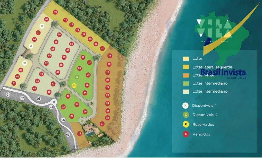 Foto 8 de Terreno / Lote à venda, 708m2 em Santa Cruz Cabralia - BA