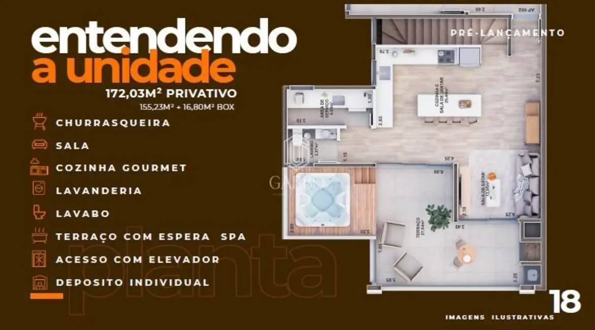 Foto 8 de Cobertura com 3 quartos à venda, 172m2 em Santo Inácio, Santa Cruz Do Sul - RS