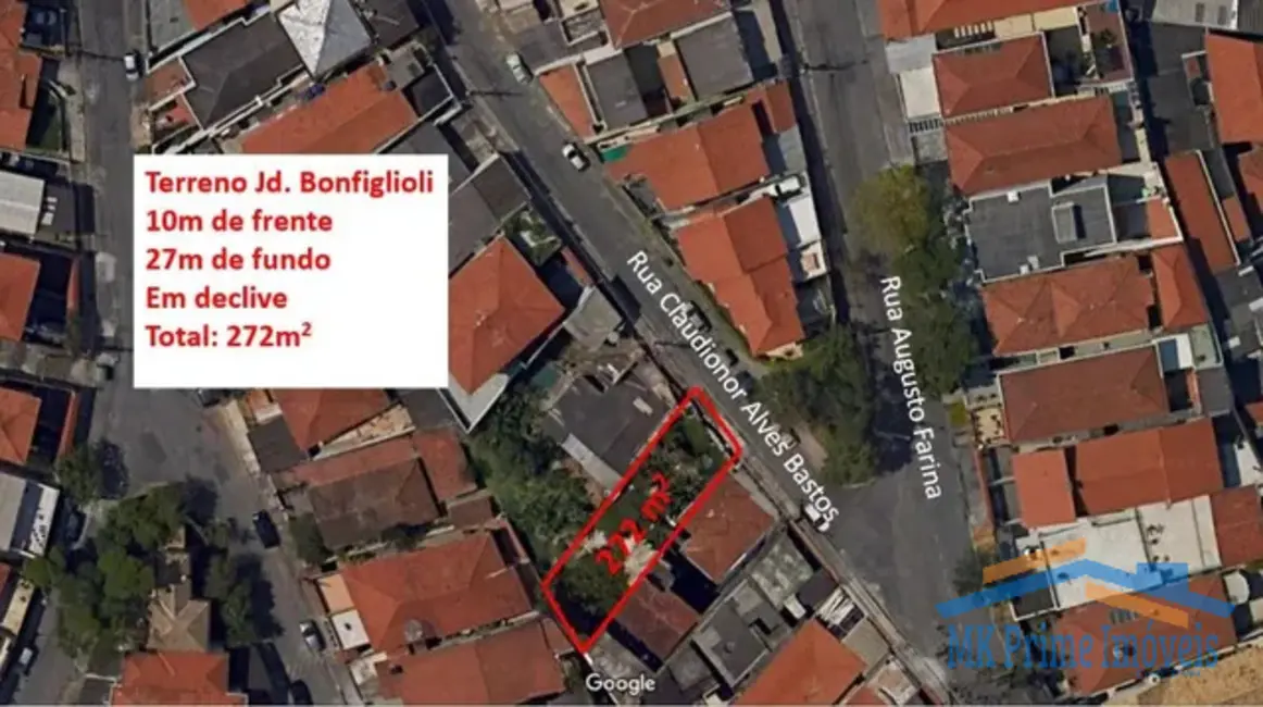 Terreno / Lote à venda, 272m2 em Jardim Bonfiglioli, São Paulo - SP - imagem 5 Foto 5 de Terreno / Lote à venda, 272m2 em Jardim Bonfiglioli, São Paulo - SP