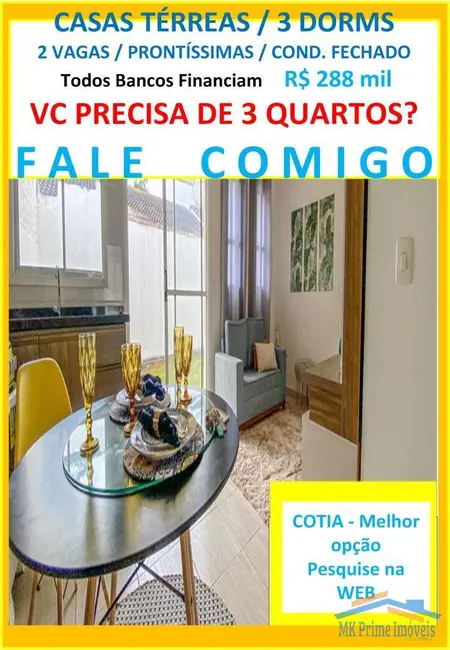 Foto 6 de Casa de Condomínio com 3 quartos à venda, 110m2 em Chácara Tropical (Caucaia do Alto), Cotia - SP