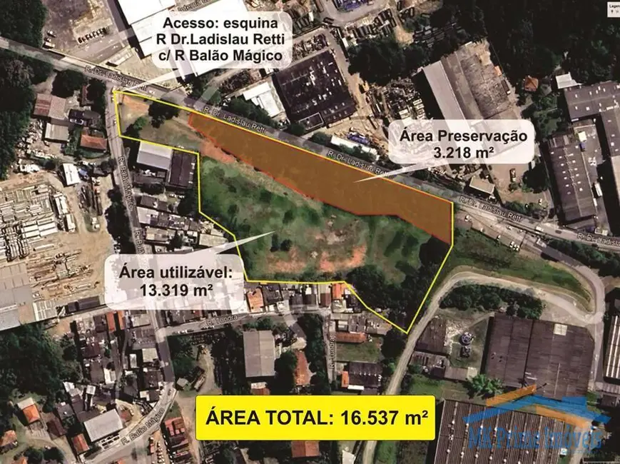 Foto 2 de Terreno / Lote à venda, 16538m2 em Parque Alexandre, Cotia - SP