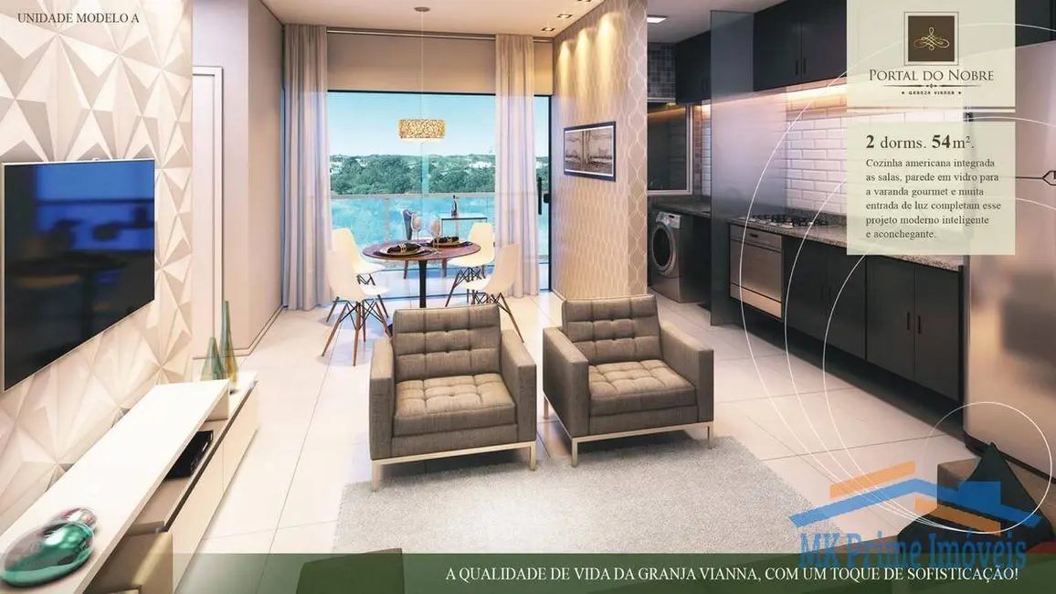 Foto 5 de Apartamento com 2 quartos à venda, 54m2 em Jardim Pioneiro, Cotia - SP