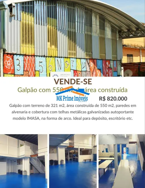Sala Comercial à venda, 550m2 em Jardim São Jorge (Raposo Tavares), São Paulo - SP - imagem 1 Foto 1 de Sala Comercial à venda, 550m2 em Jardim São Jorge (Raposo Tavares), São Paulo - SP