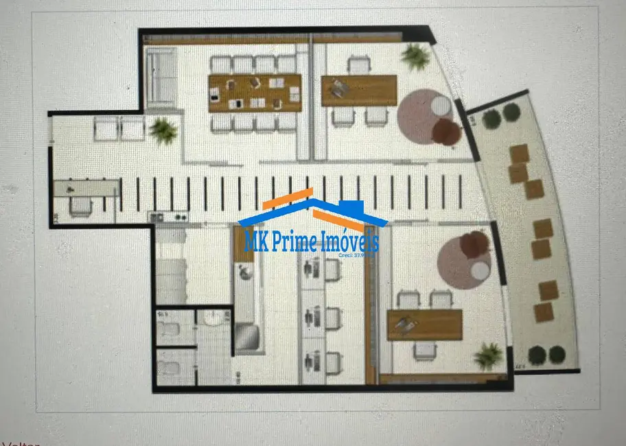 Foto 3 de Sala Comercial para alugar, 163m2 em Vila Hamburguesa, São Paulo - SP