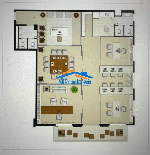 Foto 5 de Sala Comercial para alugar, 163m2 em Vila Hamburguesa, São Paulo - SP