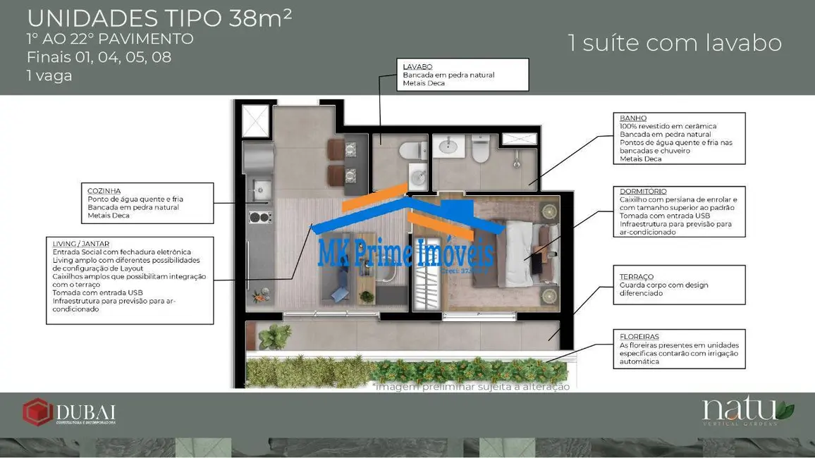 Apartamento com 1 quarto à venda, 39m2 em Centro, Osasco - SP - imagem 4 Foto 4 de Apartamento com 1 quarto à venda, 39m2 em Centro, Osasco - SP