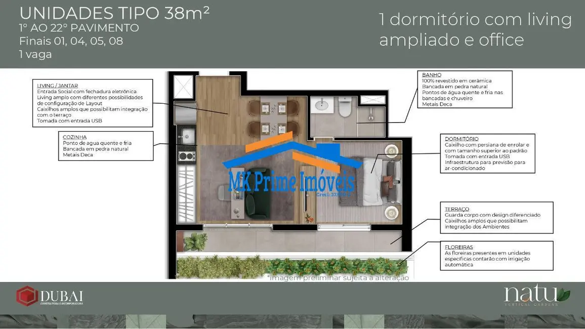 Apartamento com 1 quarto à venda, 39m2 em Centro, Osasco - SP - imagem 3 Foto 3 de Apartamento com 1 quarto à venda, 39m2 em Centro, Osasco - SP