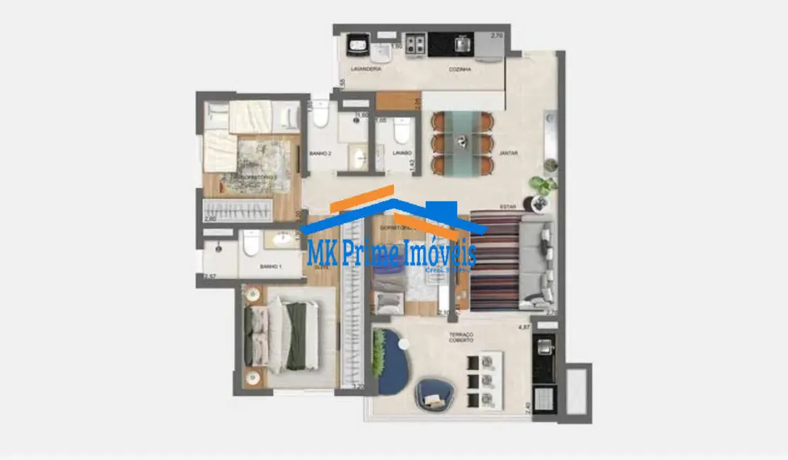 Foto 6 de Apartamento com 3 quartos à venda, 86m2 em Parque São Domingos, São Paulo - SP