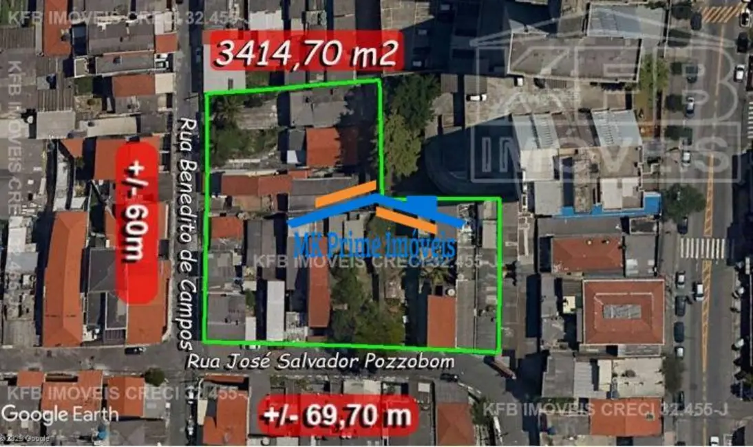 Foto 2 de Terreno / Lote à venda, 3415m2 em Jaguaribe, Osasco - SP