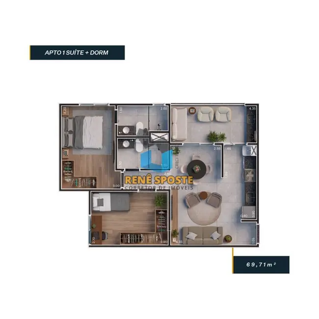 Foto 7 de Apartamento com 1 quarto à venda, 65m2 em Sao Pedro - SP