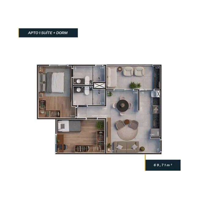 Foto 7 de Apartamento com 1 quarto à venda, 65m2 em Sao Pedro - SP