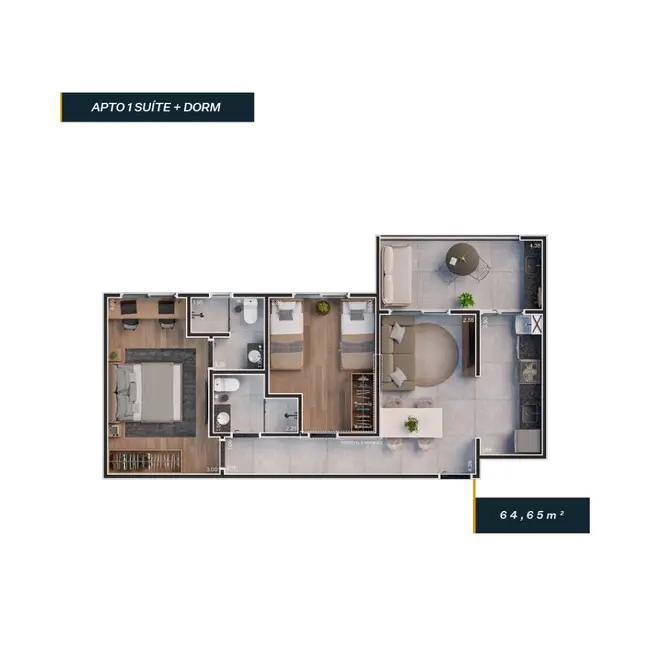 Foto 6 de Apartamento com 1 quarto à venda, 65m2 em Sao Pedro - SP