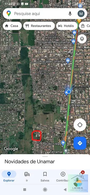 Foto 2 de Terreno / Lote à venda, 3000m2 em Unamar (Tamoios), Cabo Frio - RJ