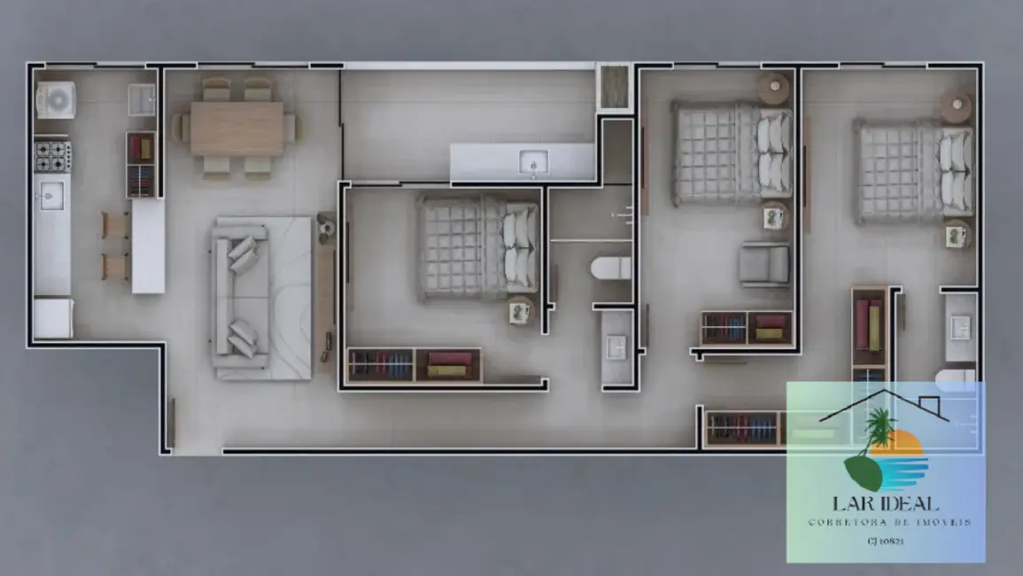 Foto 3 de Apartamento com 3 quartos à venda em Nova São Pedro, Sao Pedro Da Aldeia - RJ