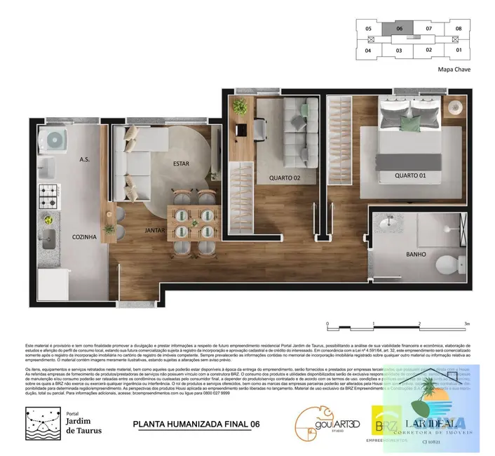 Apartamento com 2 quartos à venda em Sao Pedro Da Aldeia - RJ - imagem 5 Foto 5 de Apartamento com 2 quartos à venda em Sao Pedro Da Aldeia - RJ