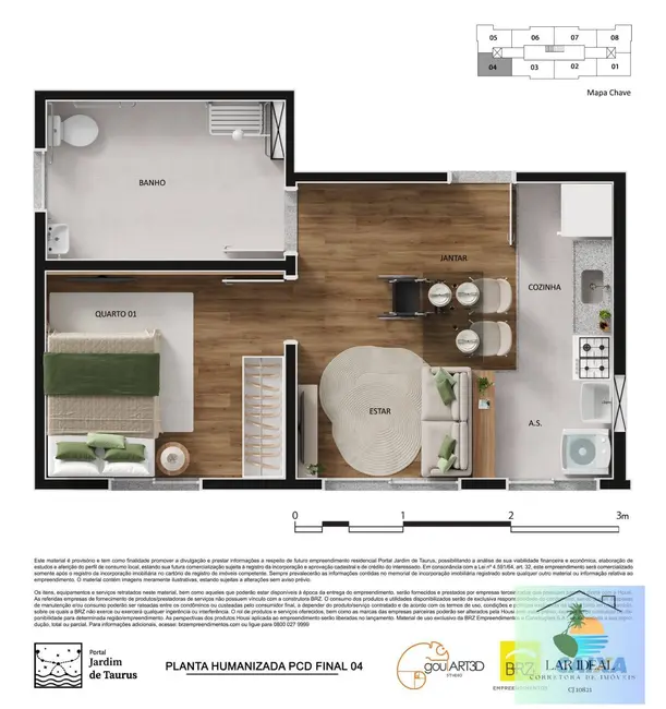 Apartamento com 2 quartos à venda em Sao Pedro Da Aldeia - RJ - imagem 7 Foto 7 de Apartamento com 2 quartos à venda em Sao Pedro Da Aldeia - RJ