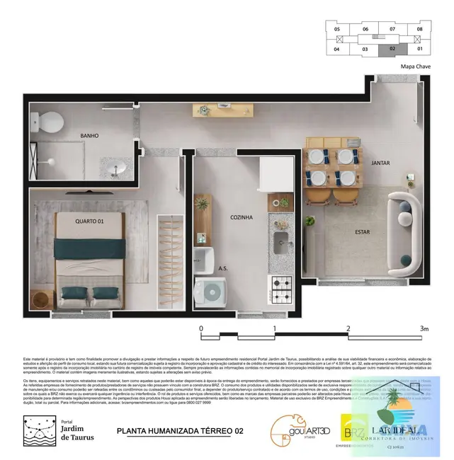 Apartamento com 2 quartos à venda em Sao Pedro Da Aldeia - RJ - imagem 6 Foto 6 de Apartamento com 2 quartos à venda em Sao Pedro Da Aldeia - RJ