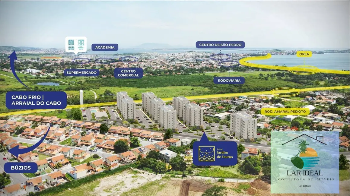 Apartamento com 2 quartos à venda em Sao Pedro Da Aldeia - RJ - imagem 9 Foto 9 de Apartamento com 2 quartos à venda em Sao Pedro Da Aldeia - RJ