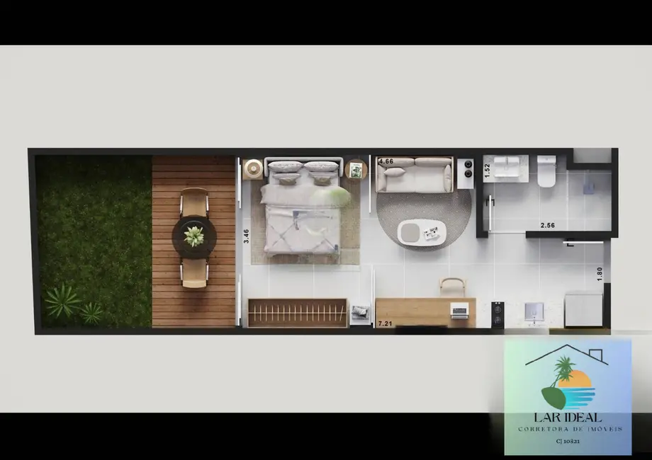 Loft / Flat com 1 quarto à venda, 29m2 em Passagem, Cabo Frio - RJ - imagem 9 Foto 9 de Loft / Flat com 1 quarto à venda, 29m2 em Passagem, Cabo Frio - RJ