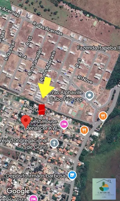 Terreno / Lote à venda, 189m2 em Cabo Frio - RJ - imagem 2 Foto 2 de Terreno / Lote à venda, 189m2 em Cabo Frio - RJ