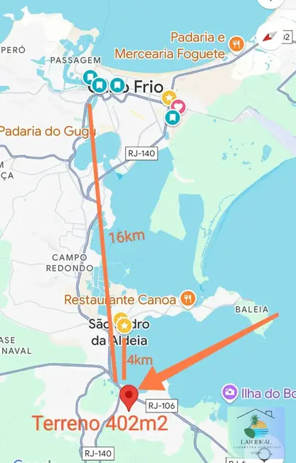 Terreno / Lote à venda, 402m2 em Balneário São Pedro, Sao Pedro Da Aldeia - RJ - imagem 5 Foto 5 de Terreno / Lote à venda, 402m2 em Balneário São Pedro, Sao Pedro Da Aldeia - RJ