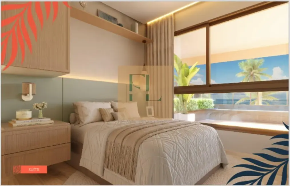 Apartamento com 1 quarto à venda, 27m2 em Tamandare - PE - imagem 4 Foto 4 de Apartamento com 1 quarto à venda, 27m2 em Tamandare - PE
