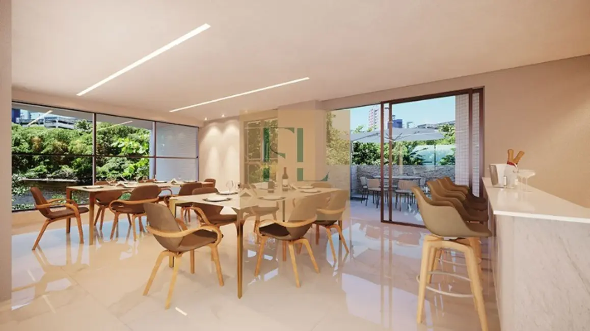 Foto 6 de Apartamento com 4 quartos à venda, 128m2 em Madalena, Recife - PE