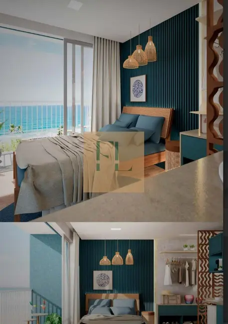 Foto 2 de Apartamento com 1 quarto à venda, 17m2 em Porto de Galinhas, Ipojuca - PE