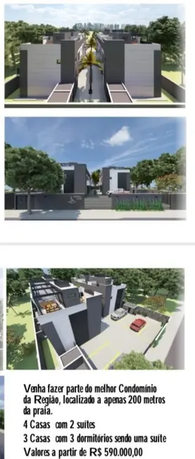 Foto 2 de Casa com 3 quartos à venda, 130m2 em Capricórnio I, Caraguatatuba - SP