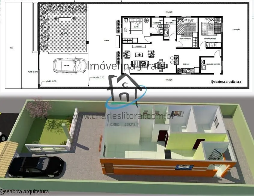 Foto 8 de Casa com 3 quartos à venda, 125m2 em Massaguaçu, Caraguatatuba - SP