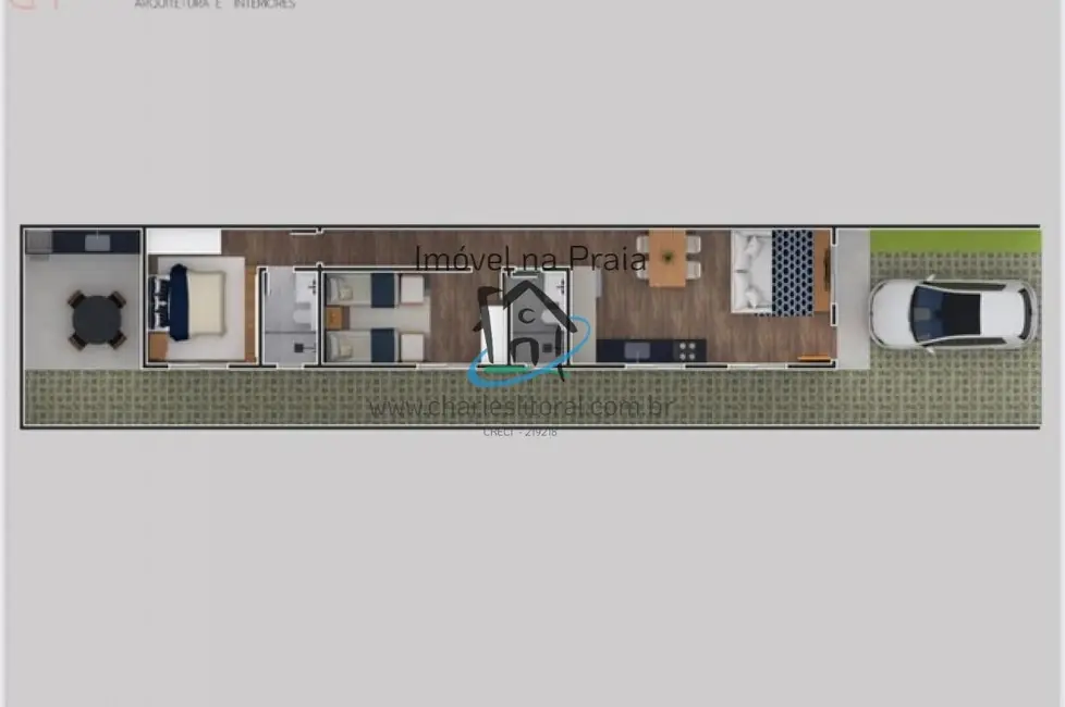 Foto 4 de Casa com 2 quartos à venda, 74m2 em Balneário dos Golfinhos, Caraguatatuba - SP