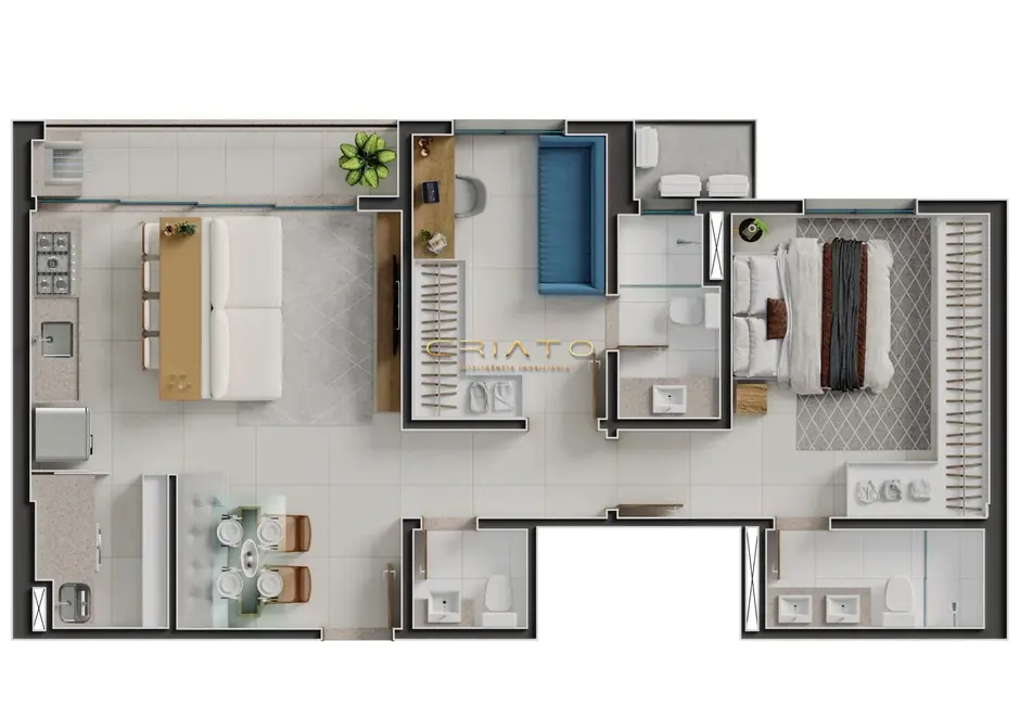 Foto 1 de Apartamento com 2 quartos à venda, 72m2 em Jundiaí, Anapolis - GO