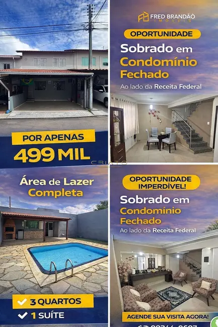 Foto 1 de Sobrado com 3 quartos à venda, 91m2 em Vila Industrial, Anapolis - GO