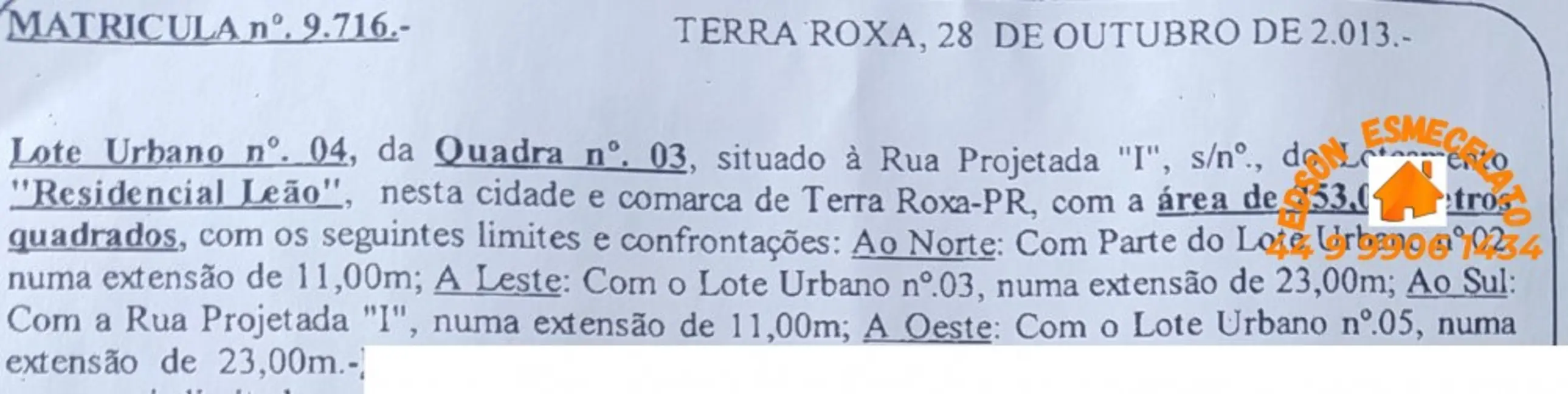 Terreno / Lote à venda, 253m2 em Terra Roxa - PR - imagem 2 Foto 2 de Terreno / Lote à venda, 253m2 em Terra Roxa - PR