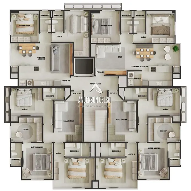 Apartamento com 2 quartos à venda, 76m2 em Barra Velha - SC - imagem 9 Foto 9 de Apartamento com 2 quartos à venda, 76m2 em Barra Velha - SC