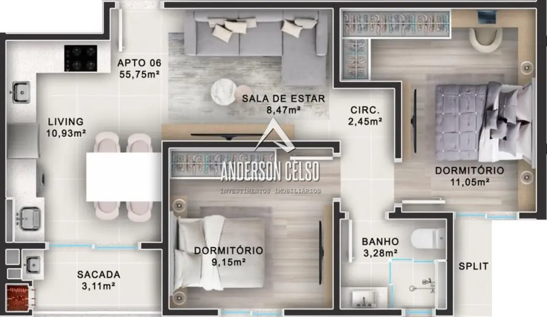 Foto 7 de Apartamento com 2 quartos à venda, 61m2 em Balneario Picarras - SC