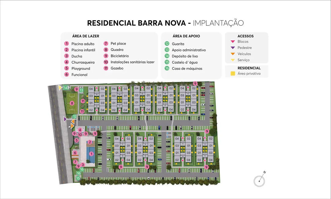 Foto 7 de Apartamento com 2 quartos à venda, 44m2 em Redinha, Natal - RN