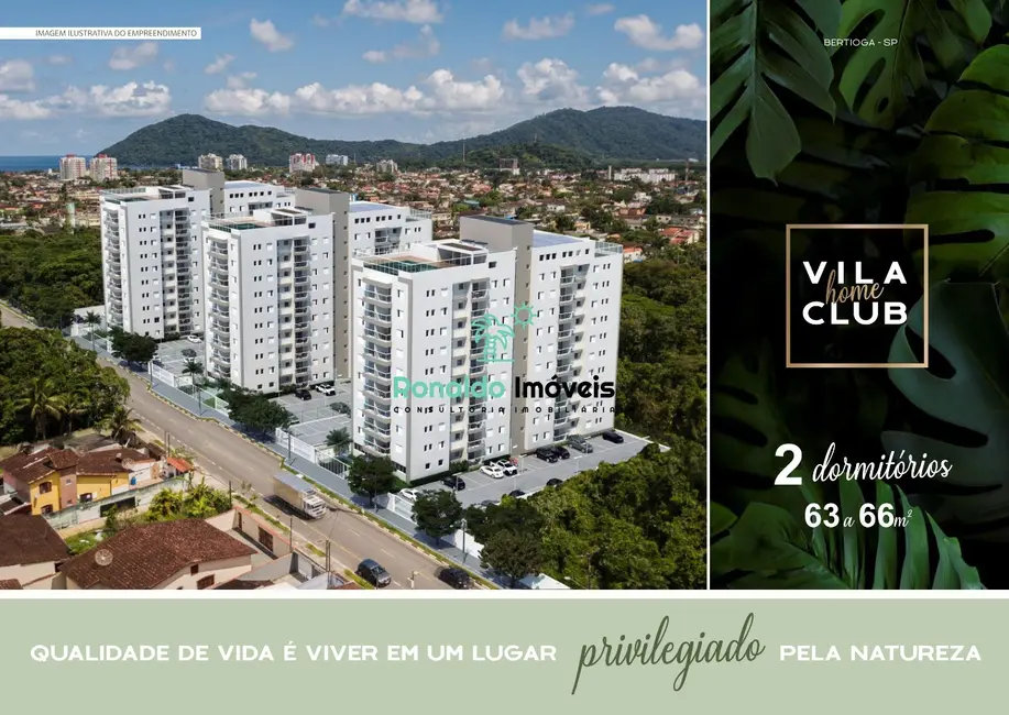 Foto 2 de Apartamento com 2 quartos à venda, 66m2 em Bertioga - SP
