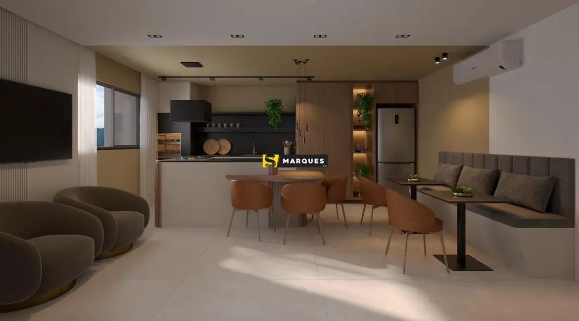 Foto 4 de Apartamento com 1 quarto à venda, 39m2 em América, Joinville - SC