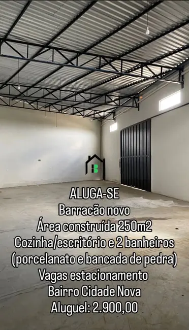 Foto 1 de Armazém / Galpão com 1 quarto para alugar, 260m2 em Jardim Paulistano, Patos De Minas - MG