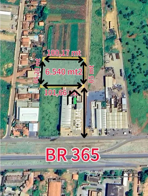 Terreno / Lote à venda, 6540m2 em Distrito Industrial II, Patos De Minas - MG - imagem 2 Foto 2 de Terreno / Lote à venda, 6540m2 em Distrito Industrial II, Patos De Minas - MG