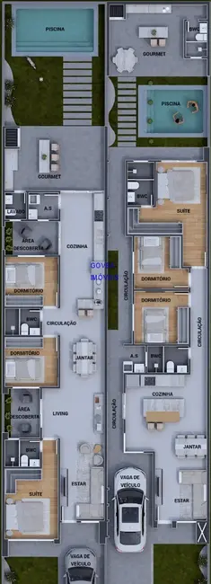 Casa com 3 quartos à venda, 120m2 em Iguaçu, Fazenda Rio Grande - PR - imagem 6 Foto 6 de Casa com 3 quartos à venda, 120m2 em Iguaçu, Fazenda Rio Grande - PR