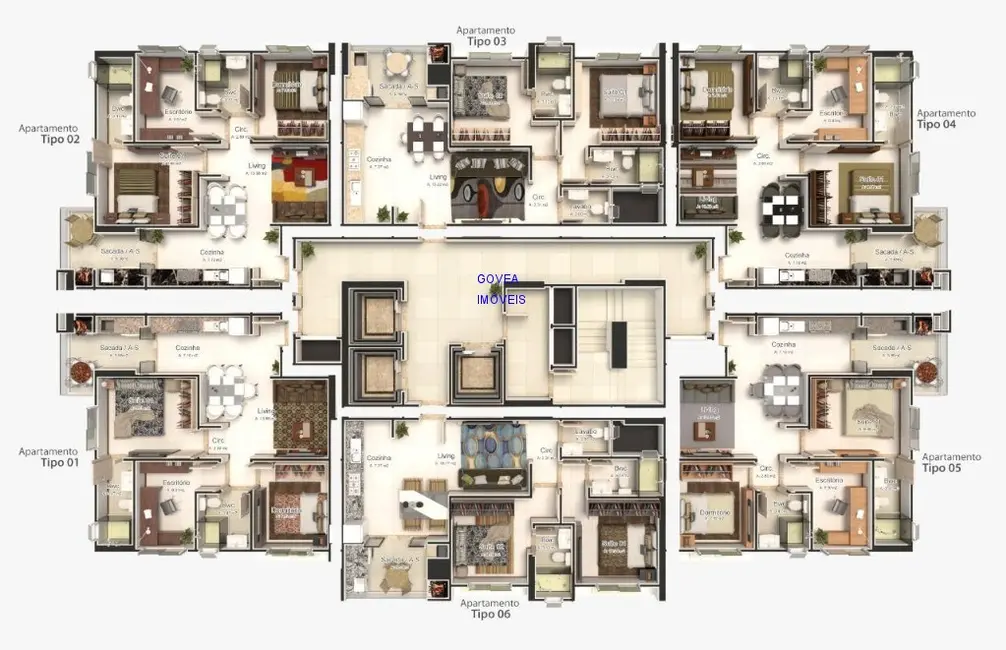 Foto 4 de Apartamento com 2 quartos à venda, 70m2 em Meia Praia, Itapema - SC